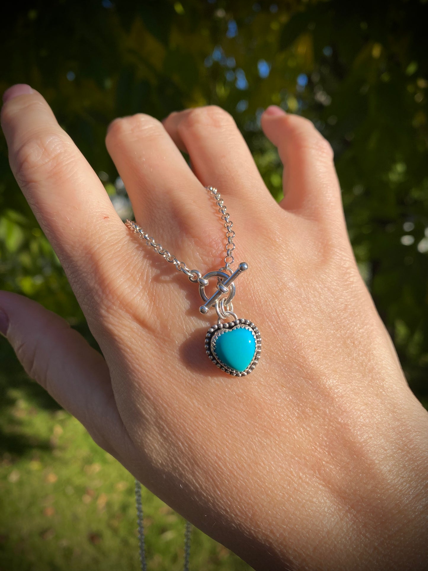 Turquoise Waters π Heart Toggle Necklace π