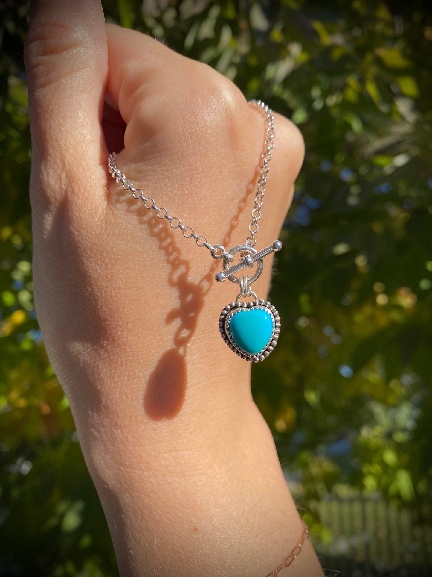 Turquoise Waters π Heart Toggle Necklace π
