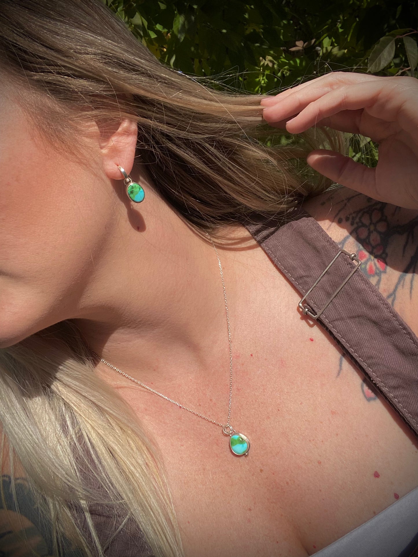 Sonoran Gold Turquoise Pendant ✨ Adjustable Chain 💫