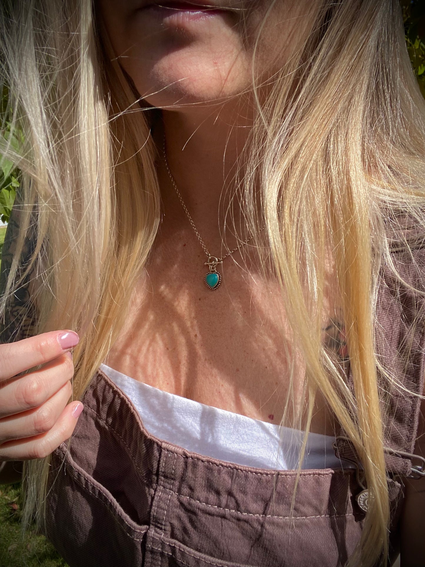 Turquoise Waters π Heart Toggle Necklace π
