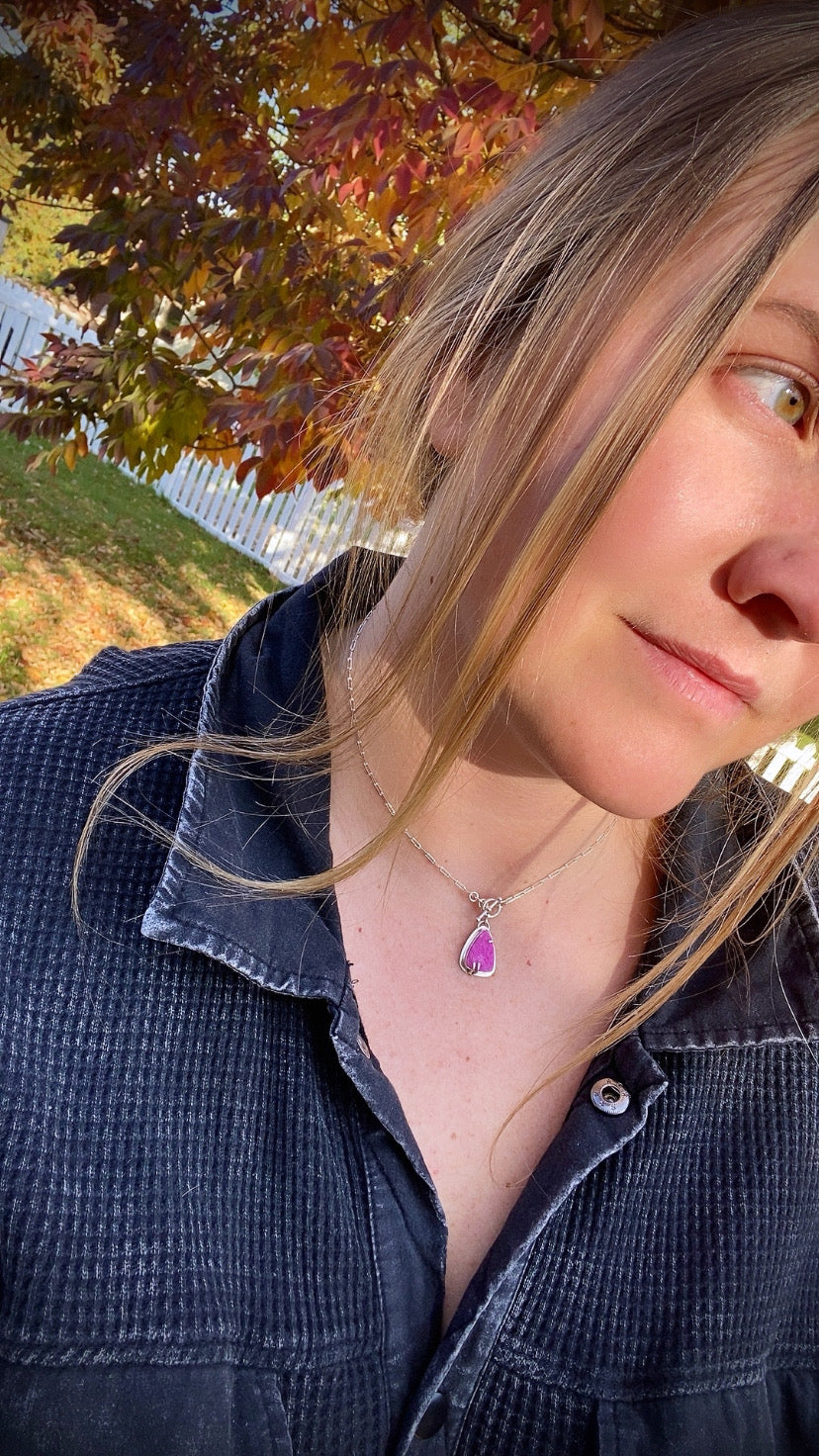 Pink Druzy Dreams 🎀 Toggle Necklace ✨