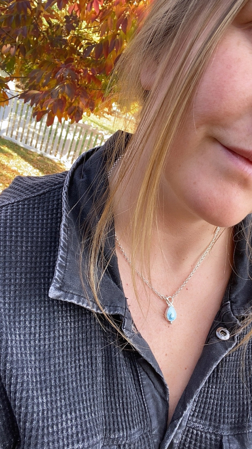 Blue Skies ☁️ Toggle Necklace ✨