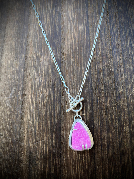 Pink Druzy Dreams 🎀 Toggle Necklace ✨