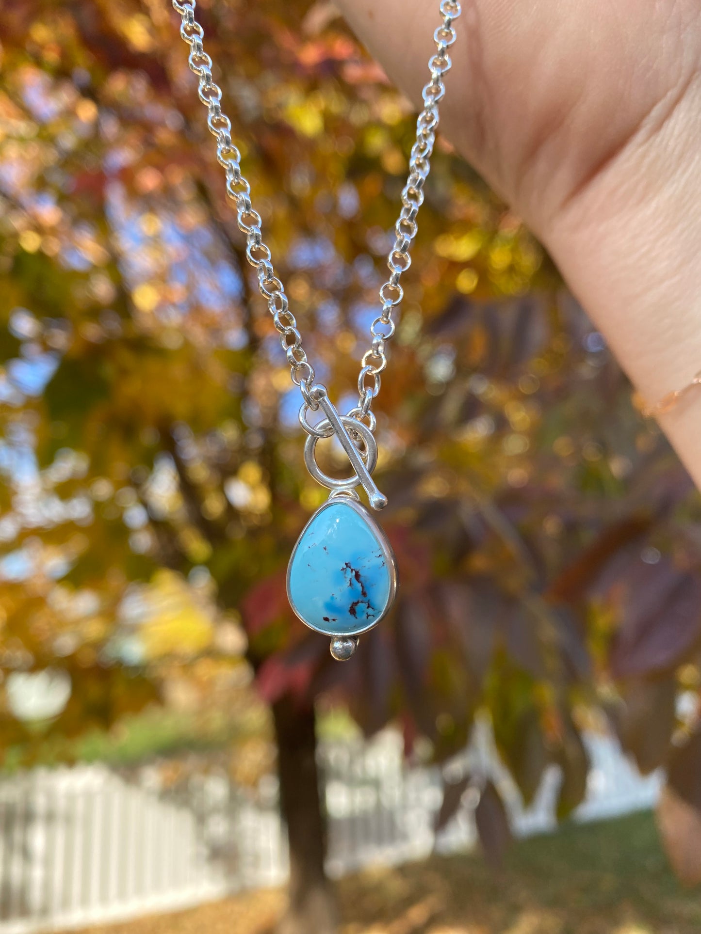 Blue Skies ☁️ Toggle Necklace ✨