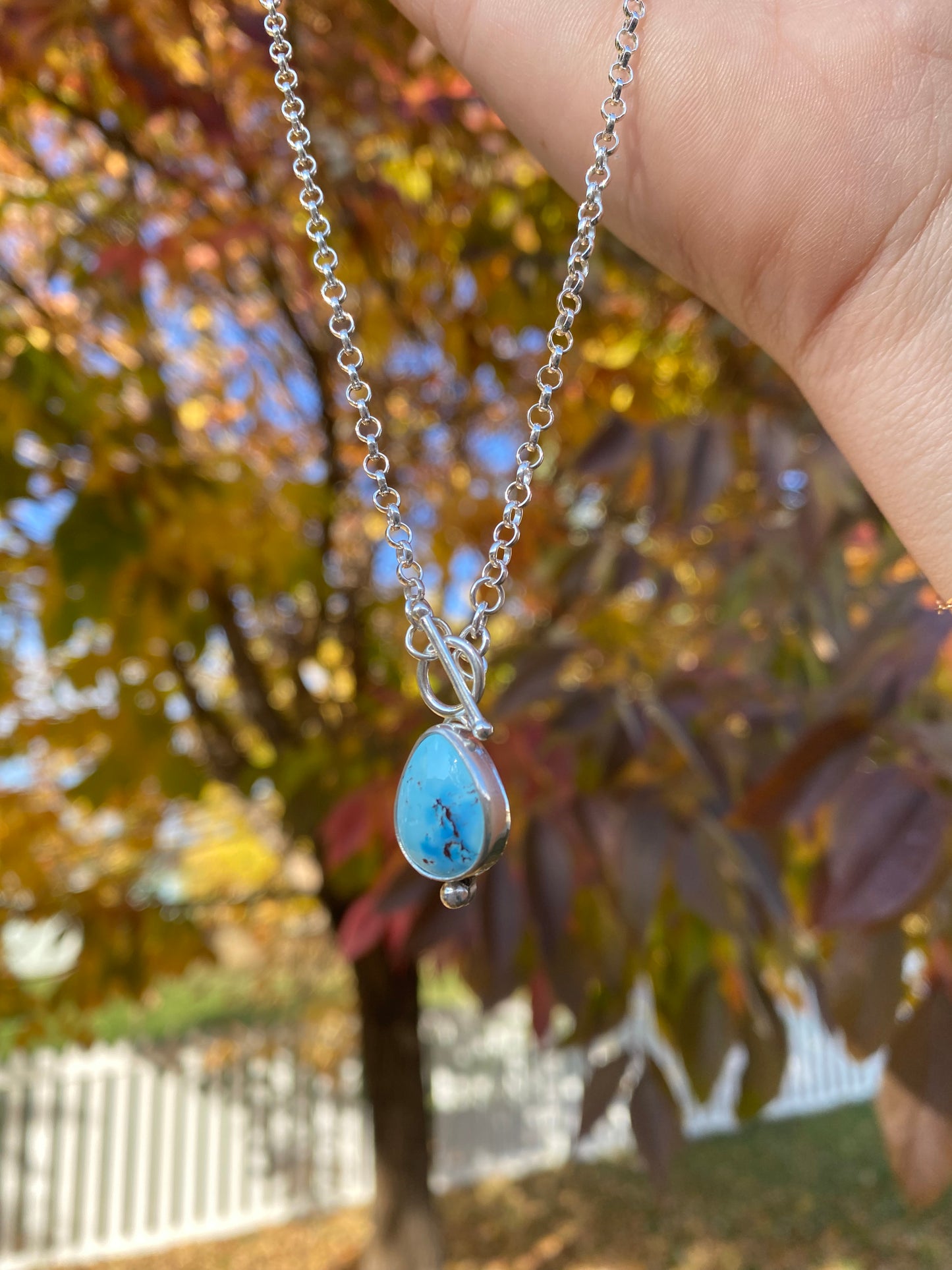 Blue Skies ☁️ Toggle Necklace ✨