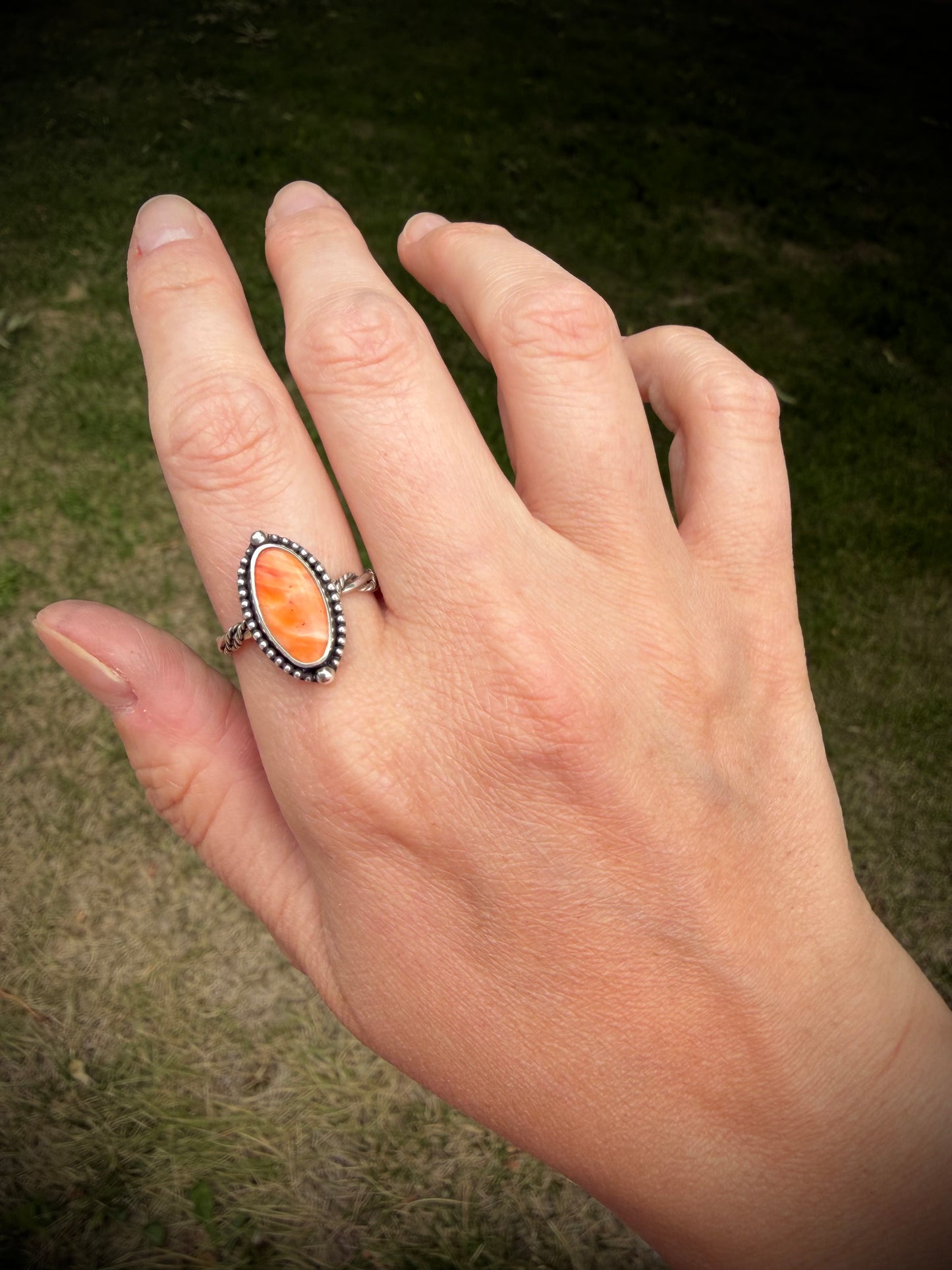 Orange Spiny Ring 🔸