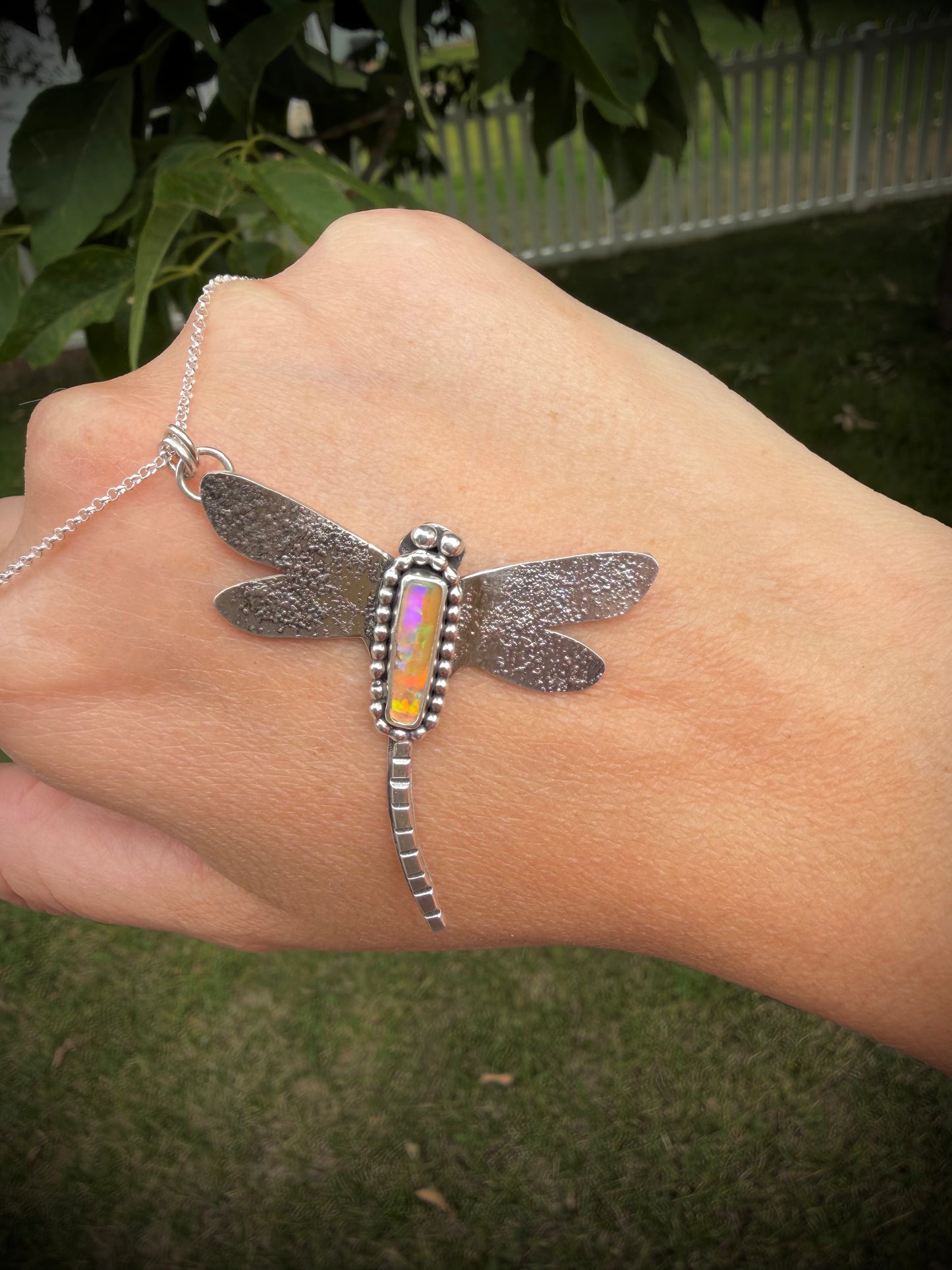 Whimsy Dragonfly Necklace ✨🌈